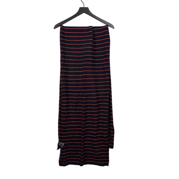 Gap Men’s Wool Nylon Blend Scarf, Navy‎ Orange Stripes Outdoors Athleisure #175 - Picture 1 of 4
